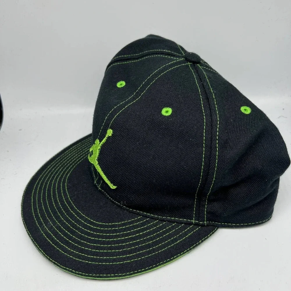 Air Jordan Neon Green 7‎ 5/8 Jumpman Hat Fitted Cap Men